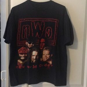 WCW/NWO Wrestling T- Shirt Vintage 1990s Large